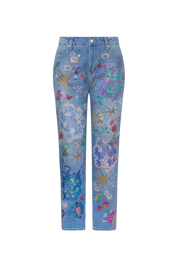 'LUXE BOUQUET' BOYFRIEND JEAN -  - Libertine