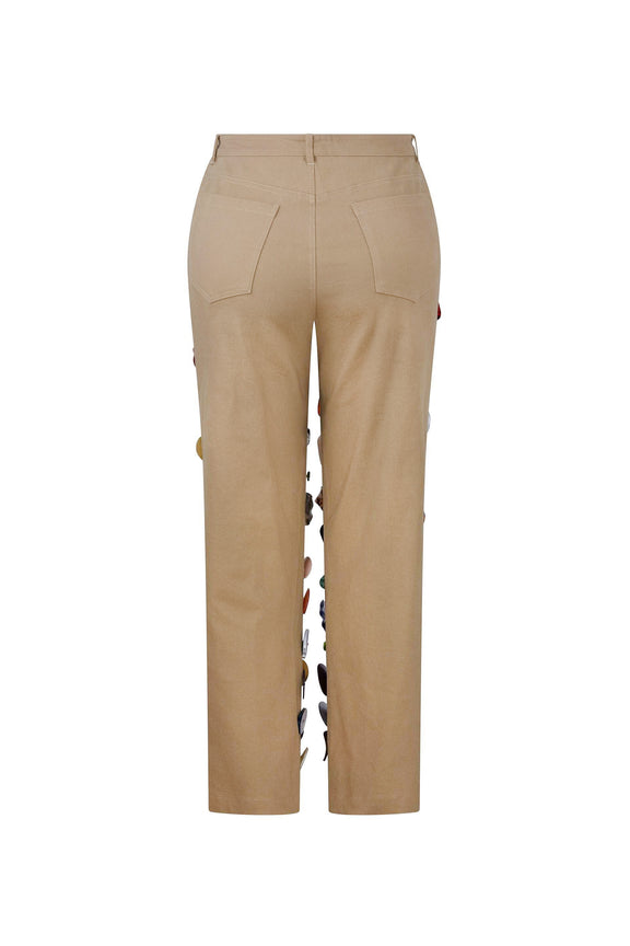 'MEMORY VASE' CROPPED WIDE LEG PANT -  - Libertine