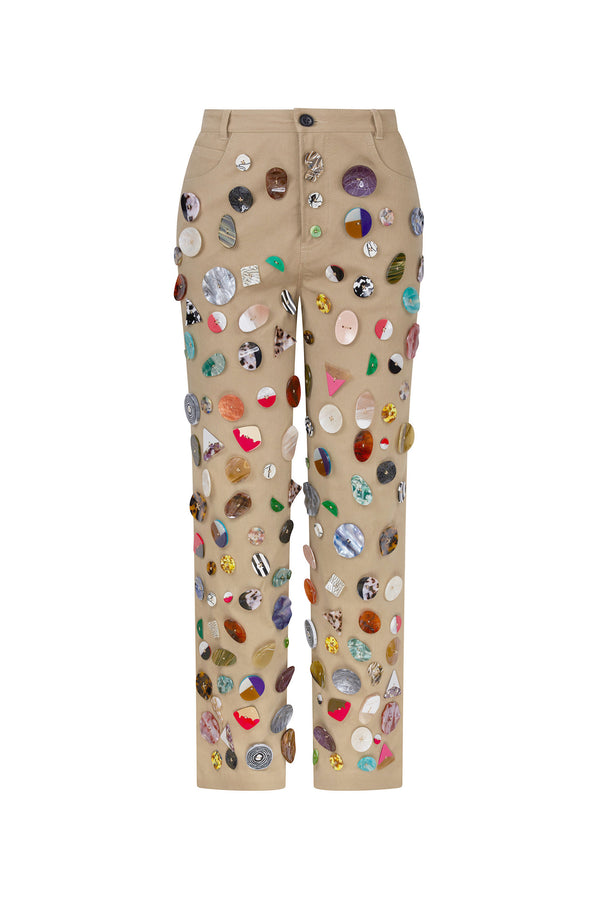 'MEMORY VASE' CROPPED WIDE LEG PANT - - Libertine