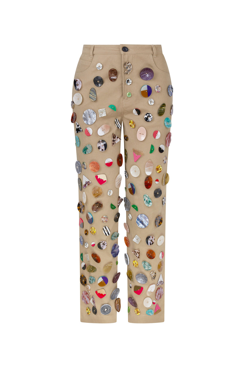 'MEMORY VASE' CROPPED WIDE LEG PANT - - Libertine