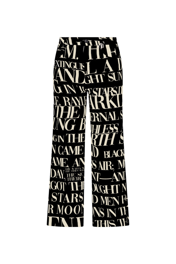 'POEME NOIR' CROPPED WIDE LEG PANT -  - Libertine