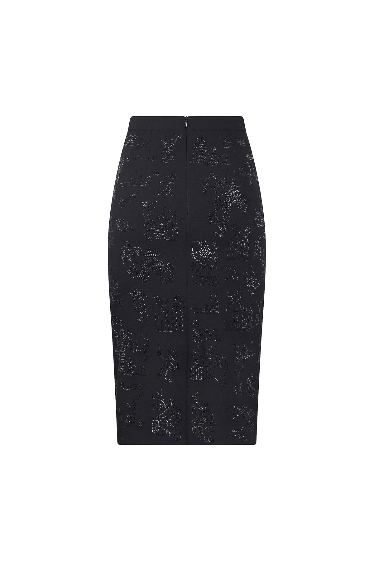 'CHINOISERIE' CLASSIC PENCIL SKIRT - - Libertine