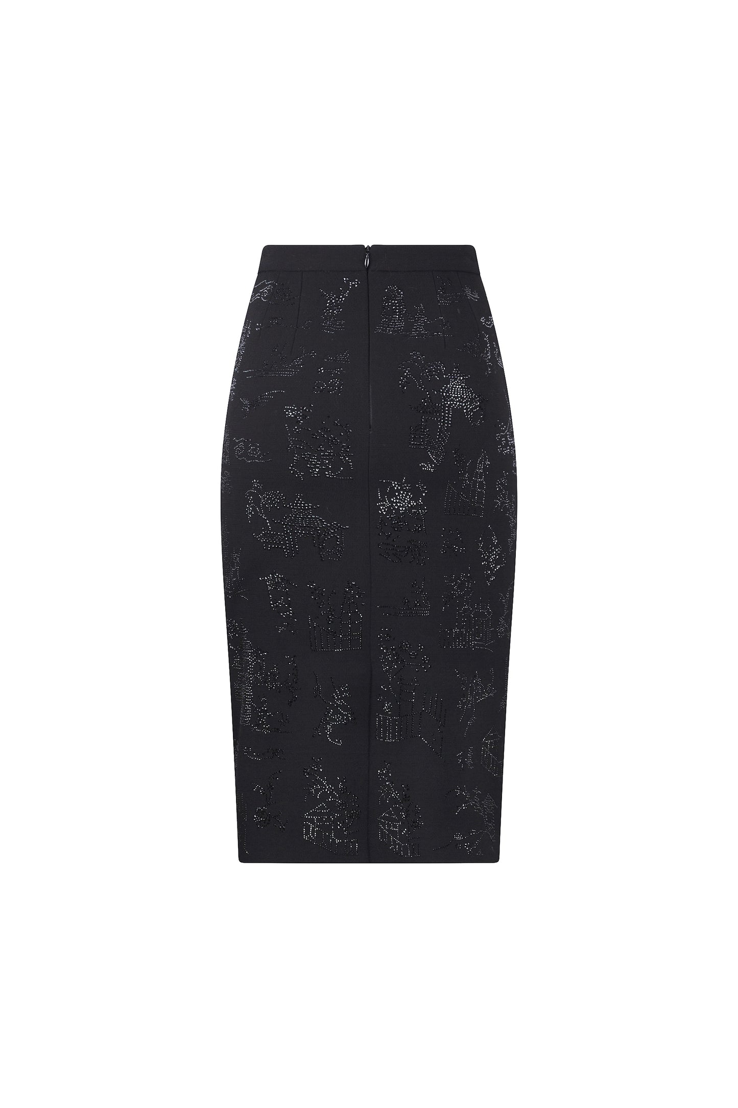 'CHINOISERIE' CLASSIC PENCIL SKIRT -  - Libertine