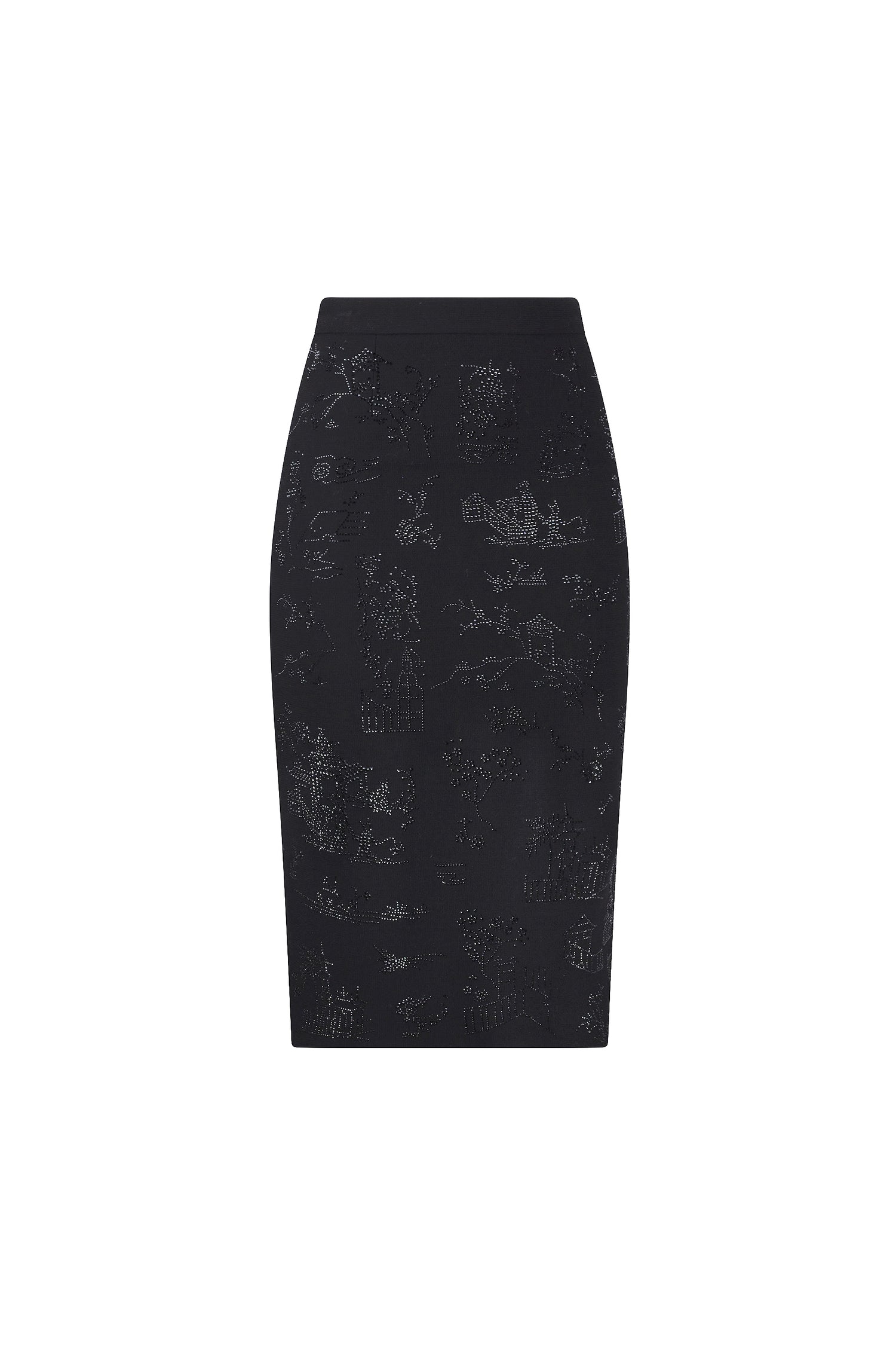 'CHINOISERIE' CLASSIC PENCIL SKIRT -  - Libertine