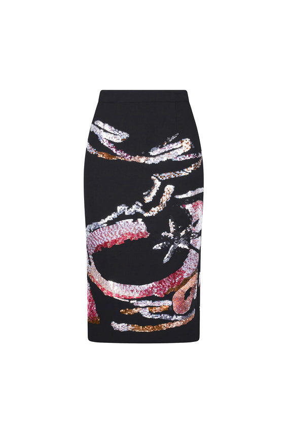 'MIRO' CLASSIC PENCIL SKIRT - - Libertine - Main image
