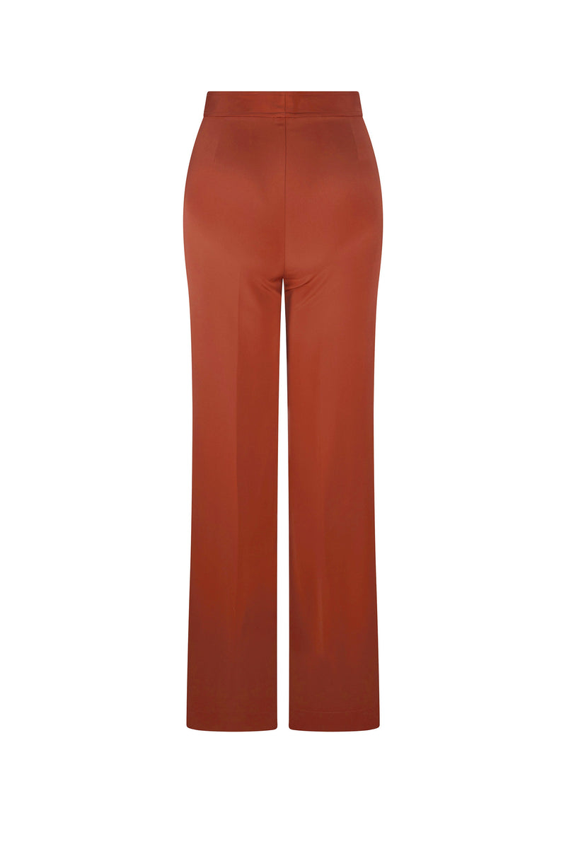 'BURNT ORANGE' NEW WIDE LEG PANTS - - Libertine