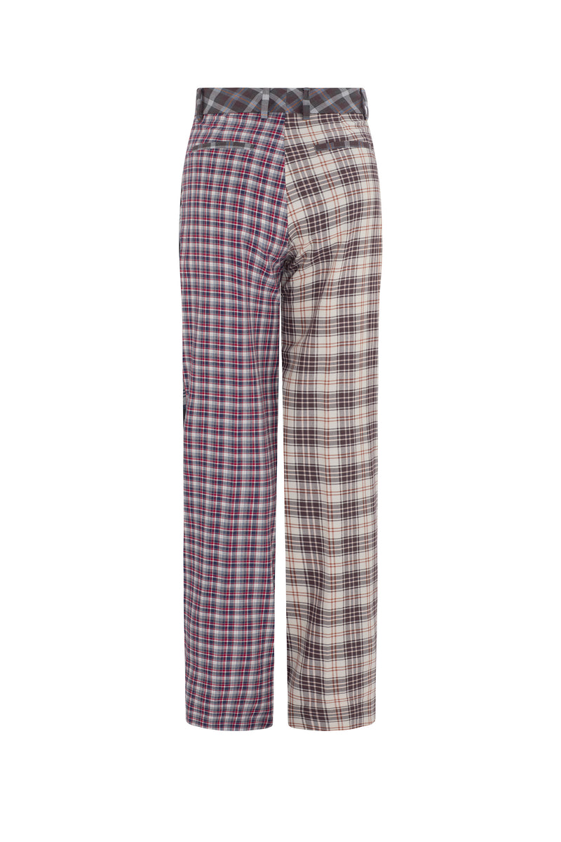 'VIBRANT PLAID MIXES' BAGGY TROUSER - - Libertine
