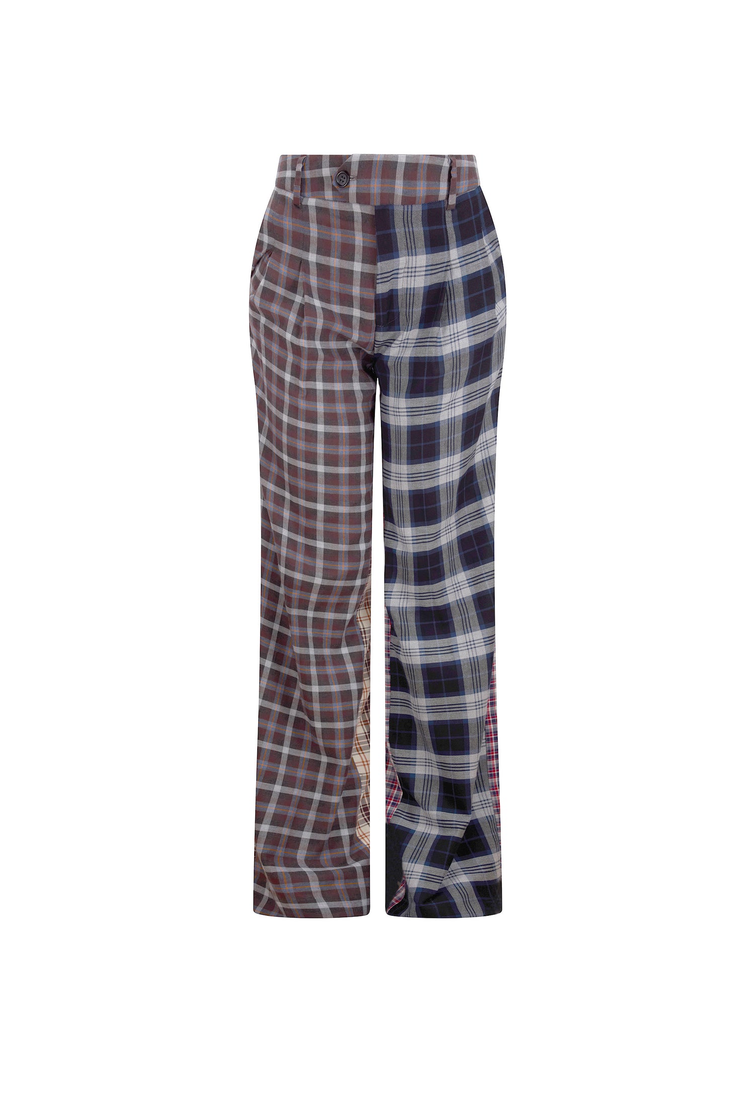 'VIBRANT PLAID MIXES' BAGGY TROUSER -  - Libertine