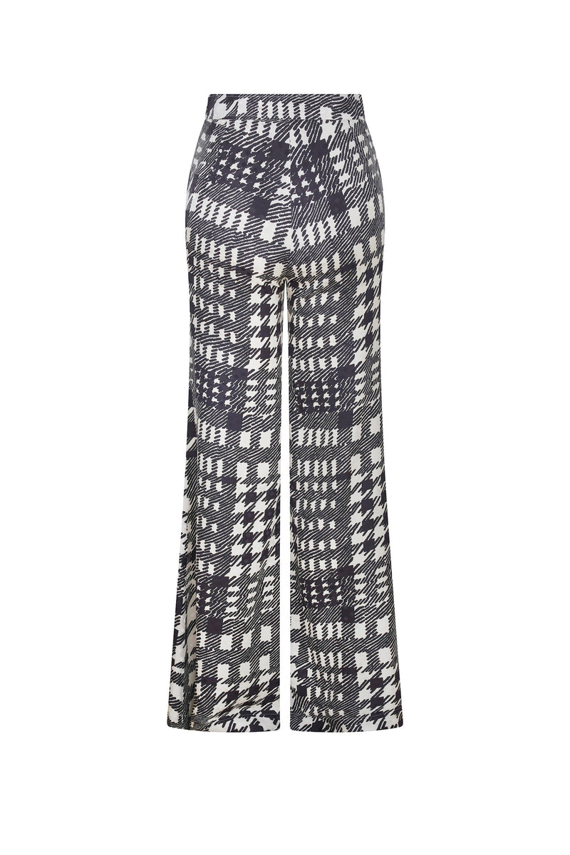 'PEGGYS HOUNDSTOOTH' TRUMPET PANT - - Libertine