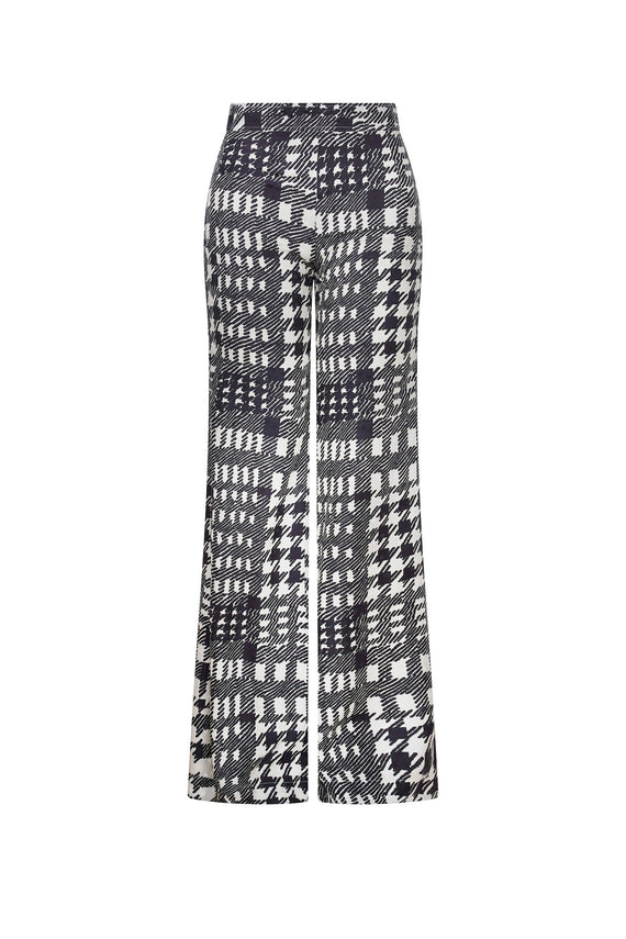 'PEGGYS HOUNDSTOOTH' TRUMPET PANT - - Libertine - Main image