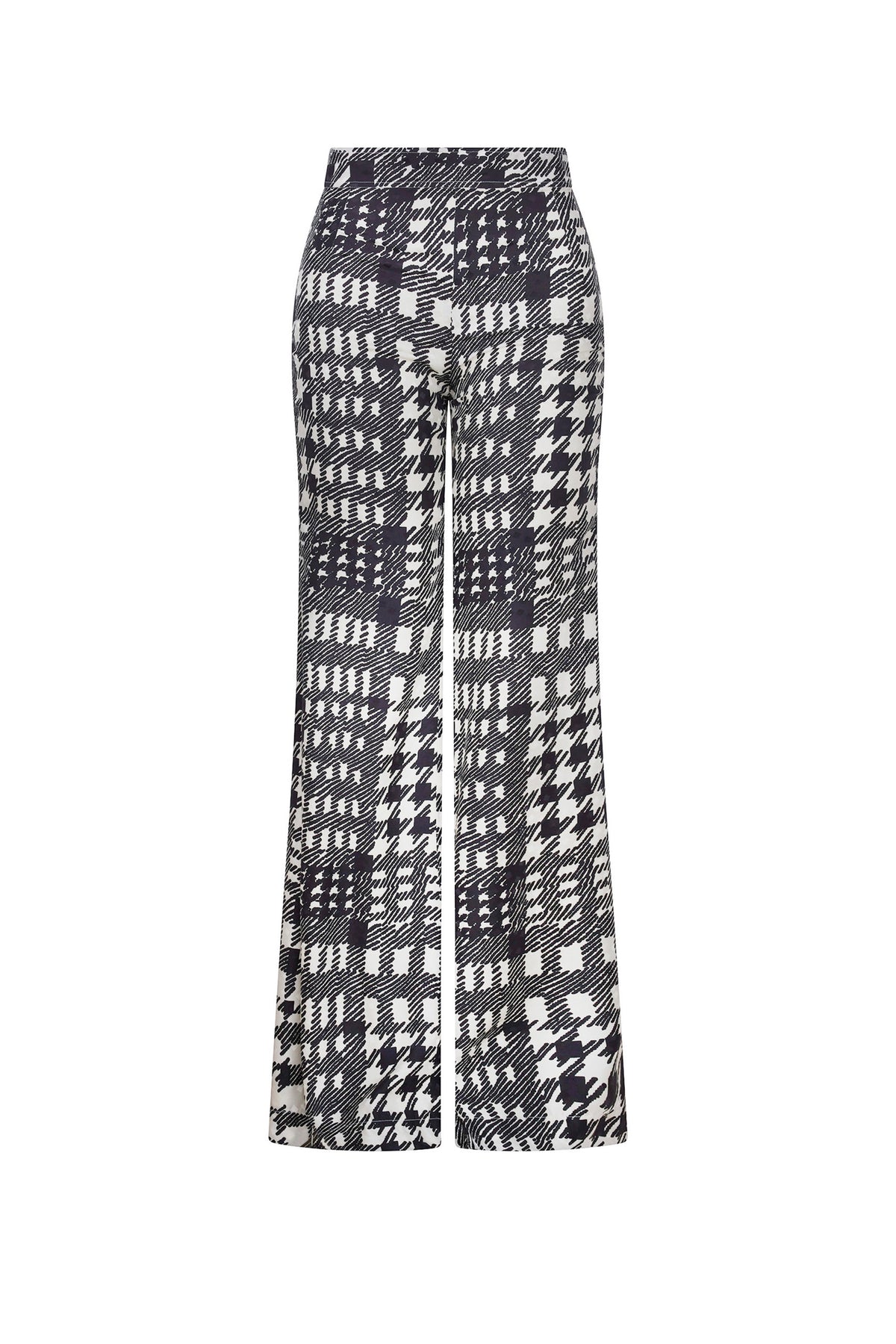 'PEGGYS HOUNDSTOOTH' TRUMPET PANT - - Libertine