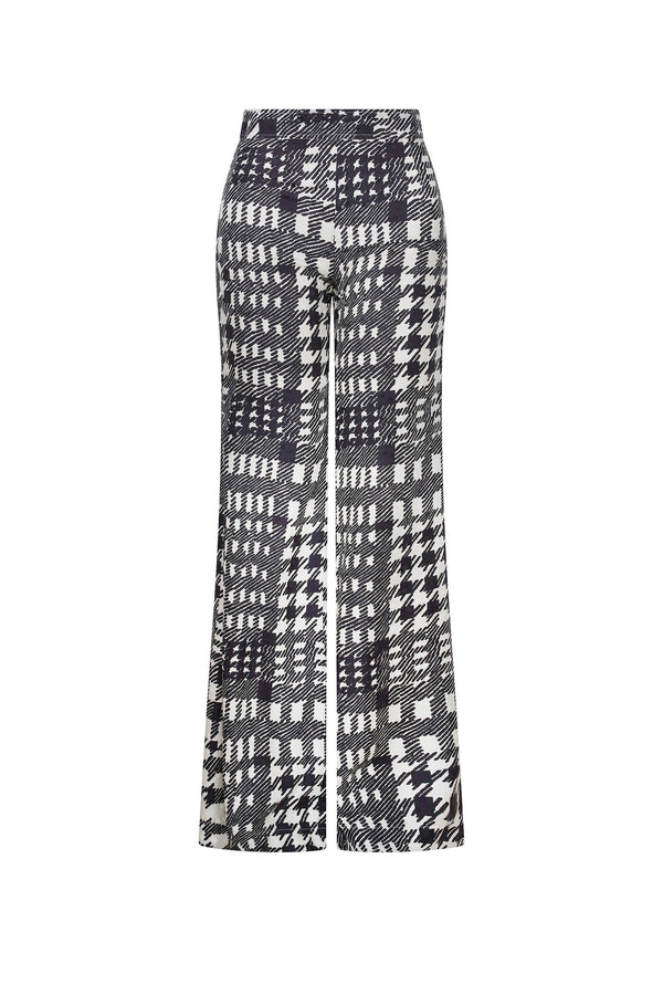 'PEGGYS HOUNDSTOOTH' TRUMPET PANT - - Libertine