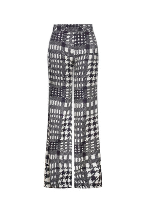 'PEGGYS HOUNDSTOOTH' TRUMPET PANT