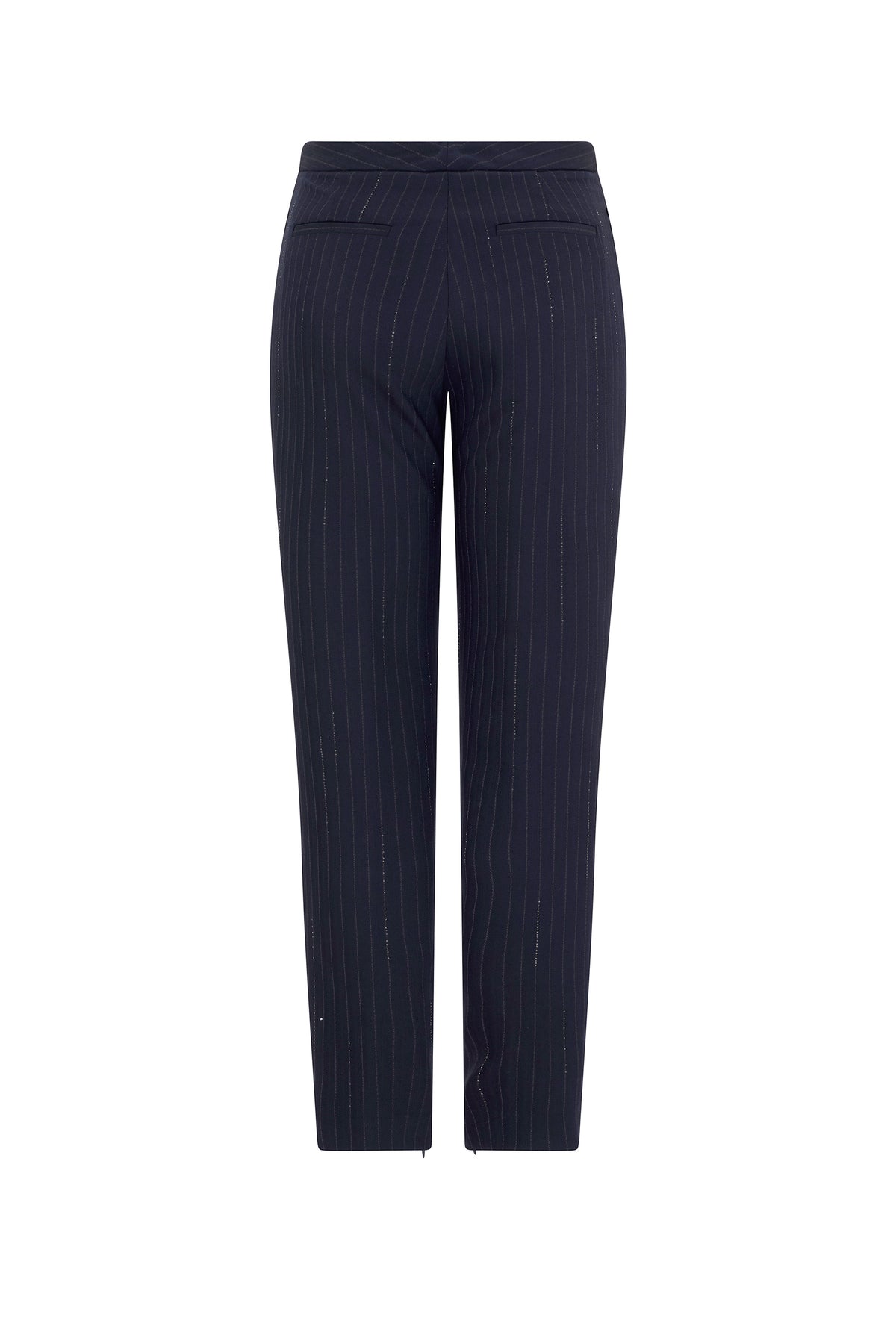 'CRYSTAL PINSTRIPE' ANKLE ZIP PANT - - Libertine
