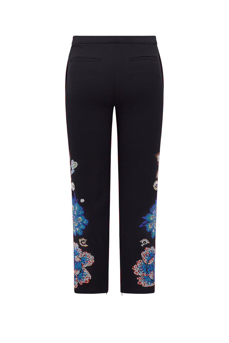'LUXE BOUQUET' ANKLE ZIP PANT - - Libertine