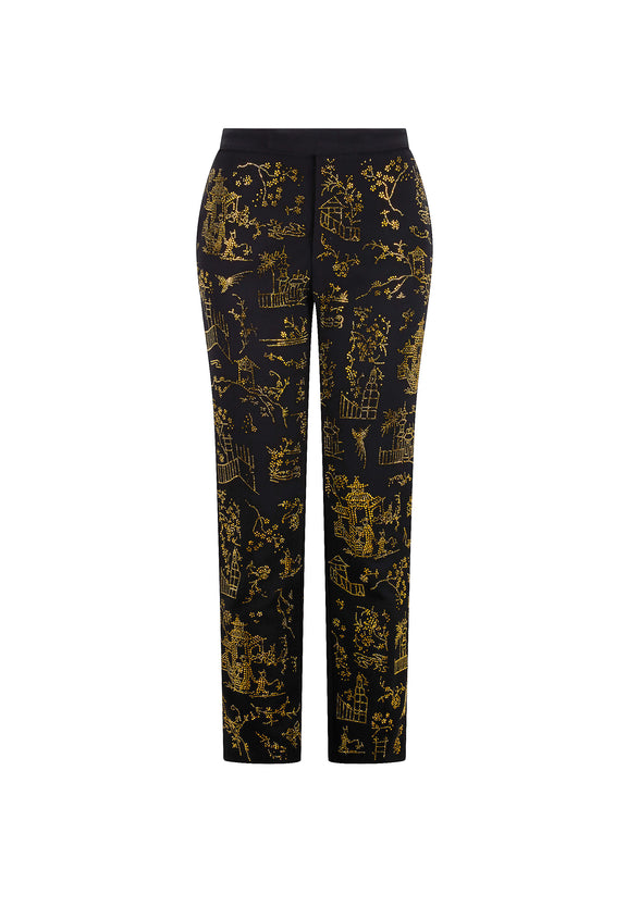 'CHINOISERIE' CIGARETTE PANT -  - Libertine