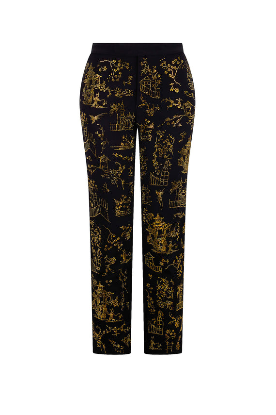 'CHINOISERIE' ANKLE ZIP PANT - - Libertine - Main image