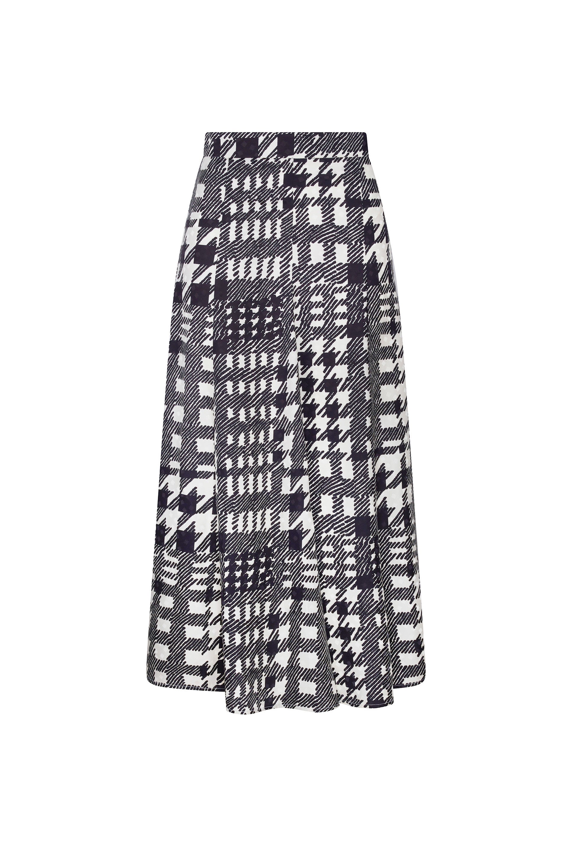 PEGGYS HOUNDSTOOTH' TULIP SKIRT – Libertine