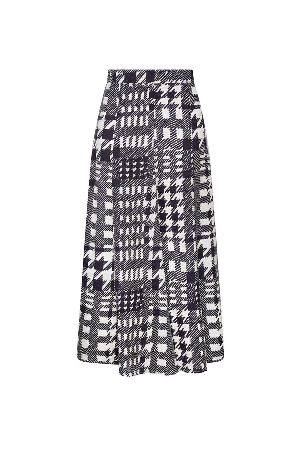 'PEGGYS HOUNDSTOOTH' TULIP SKIRT - - Libertine