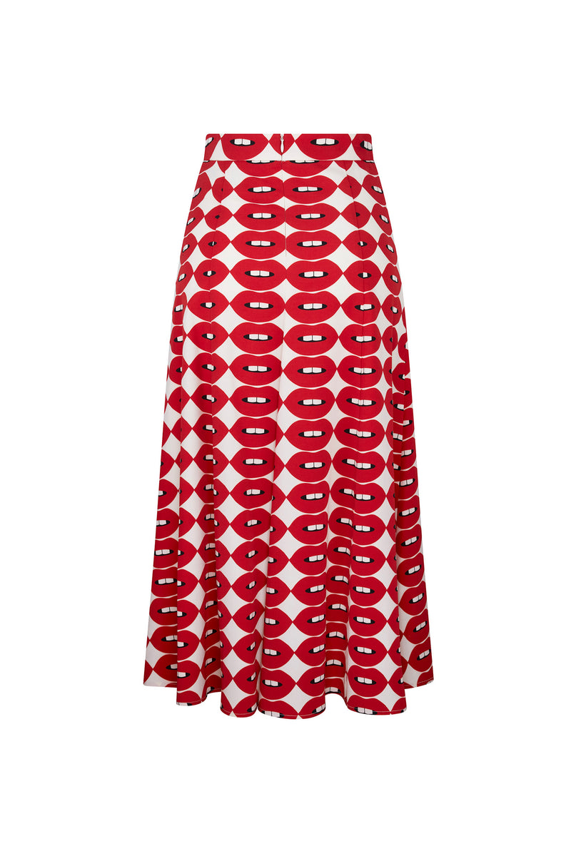 'FRENCH KISSING IN THE USA' TULIP SKIRT - - Libertine