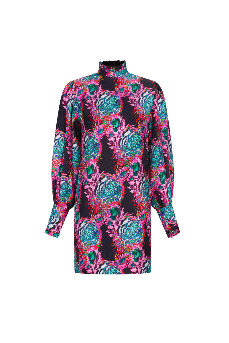 'ACID TRIP' MOCK NECK DRESS -  - Libertine