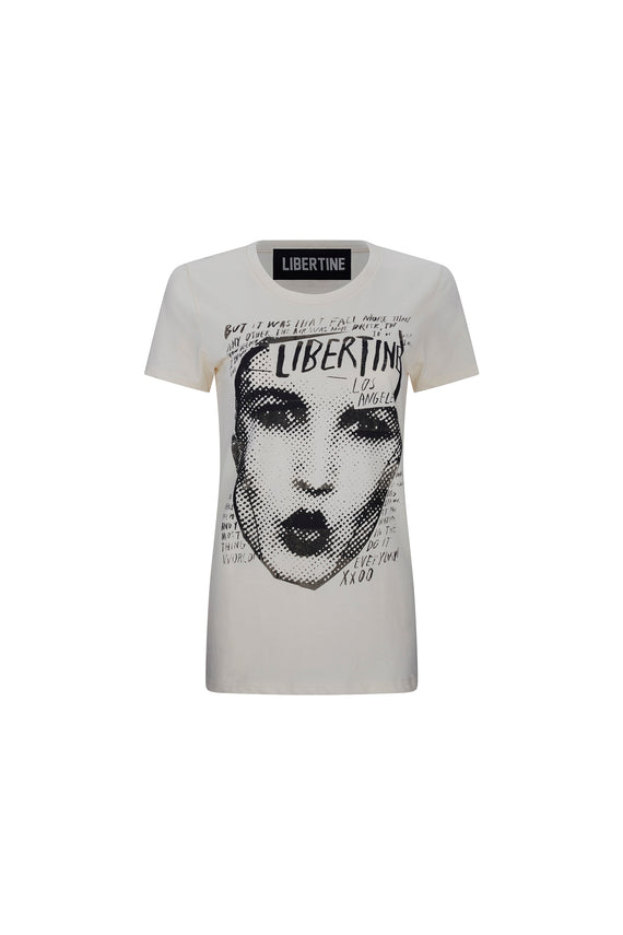 'HALF TONE FACE' T SHIRT -  - Libertine