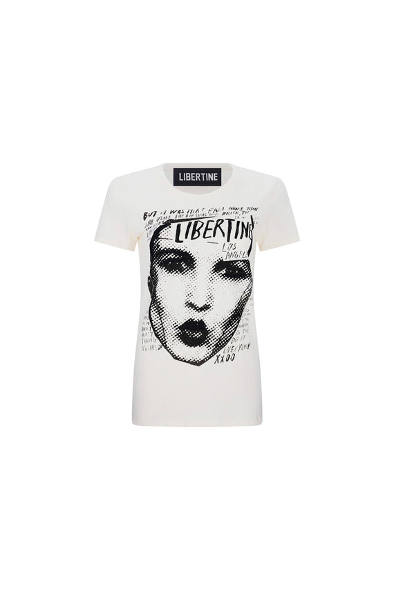 'HALF TONE FACE' T SHIRT - - Libertine - Main image
