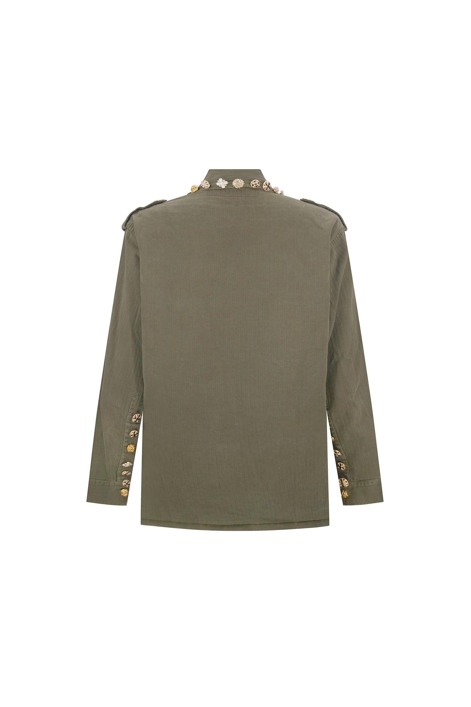 'BUTTON LUXE' VINTAGE FRENCH MILITARY JACKET -  - Libertine