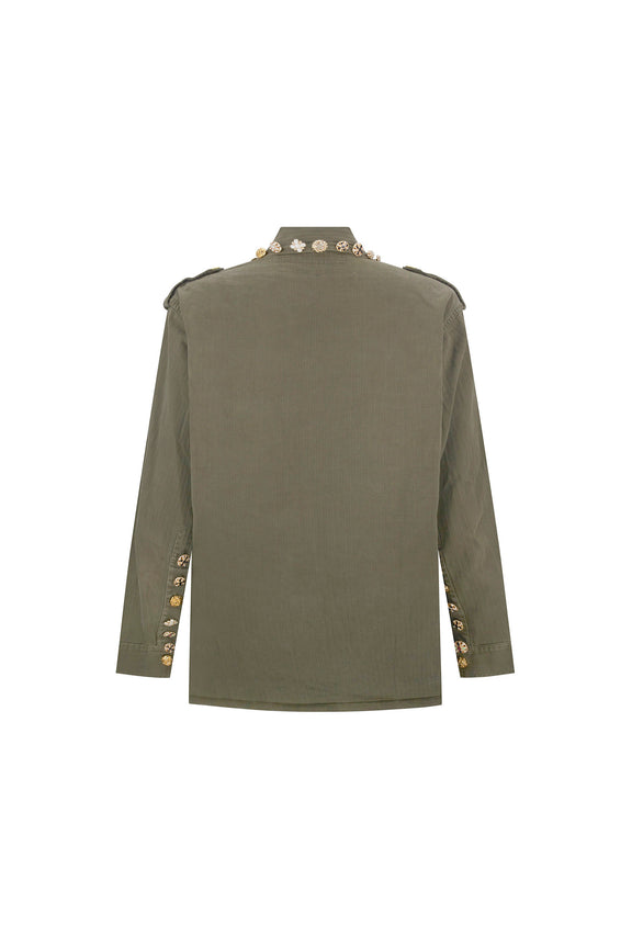 'BUTTON LUXE' VINTAGE FRENCH MILITARY JACKET -  - Libertine