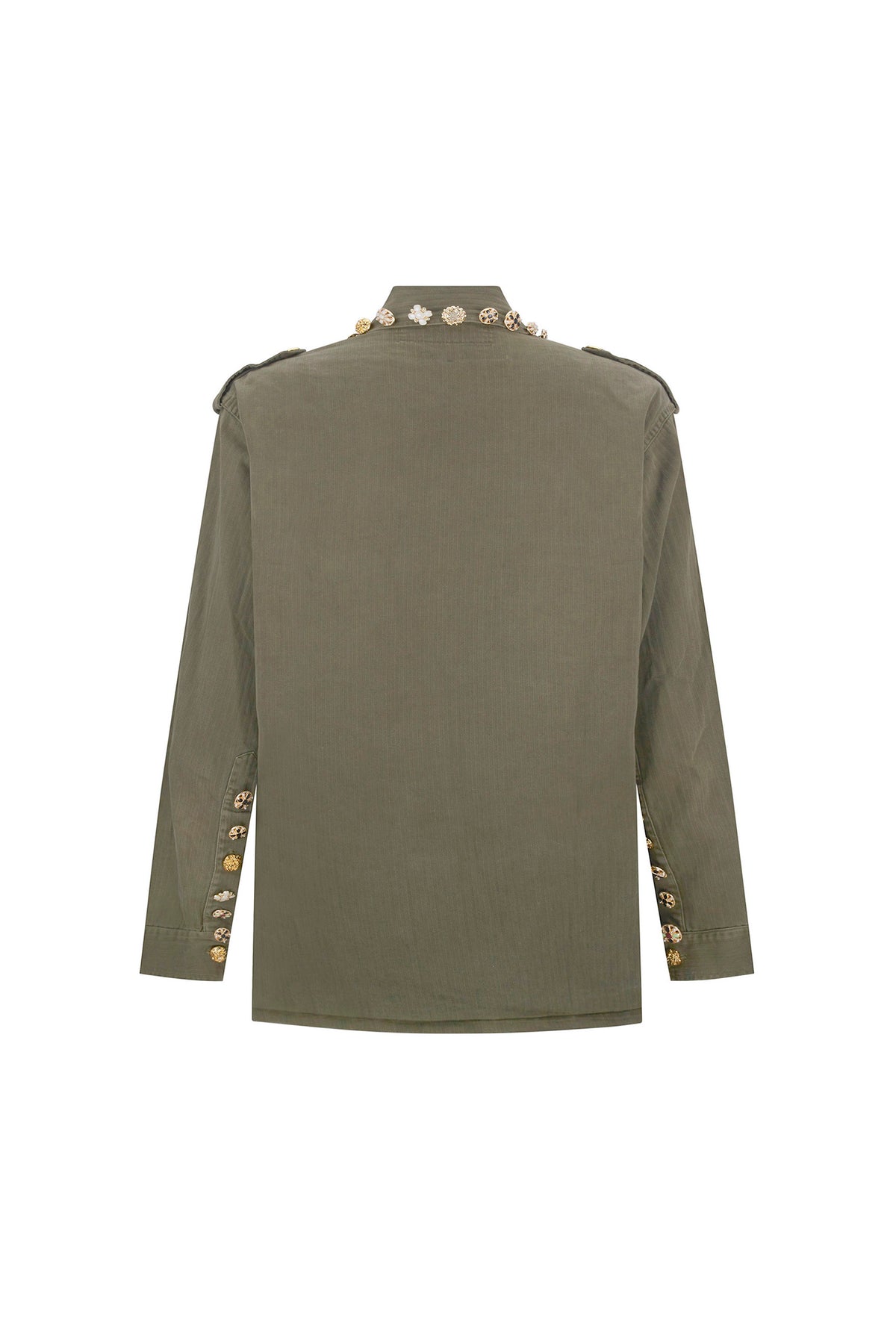 'BUTTON LUXE' VINTAGE FRENCH MILITARY JACKET - - Libertine