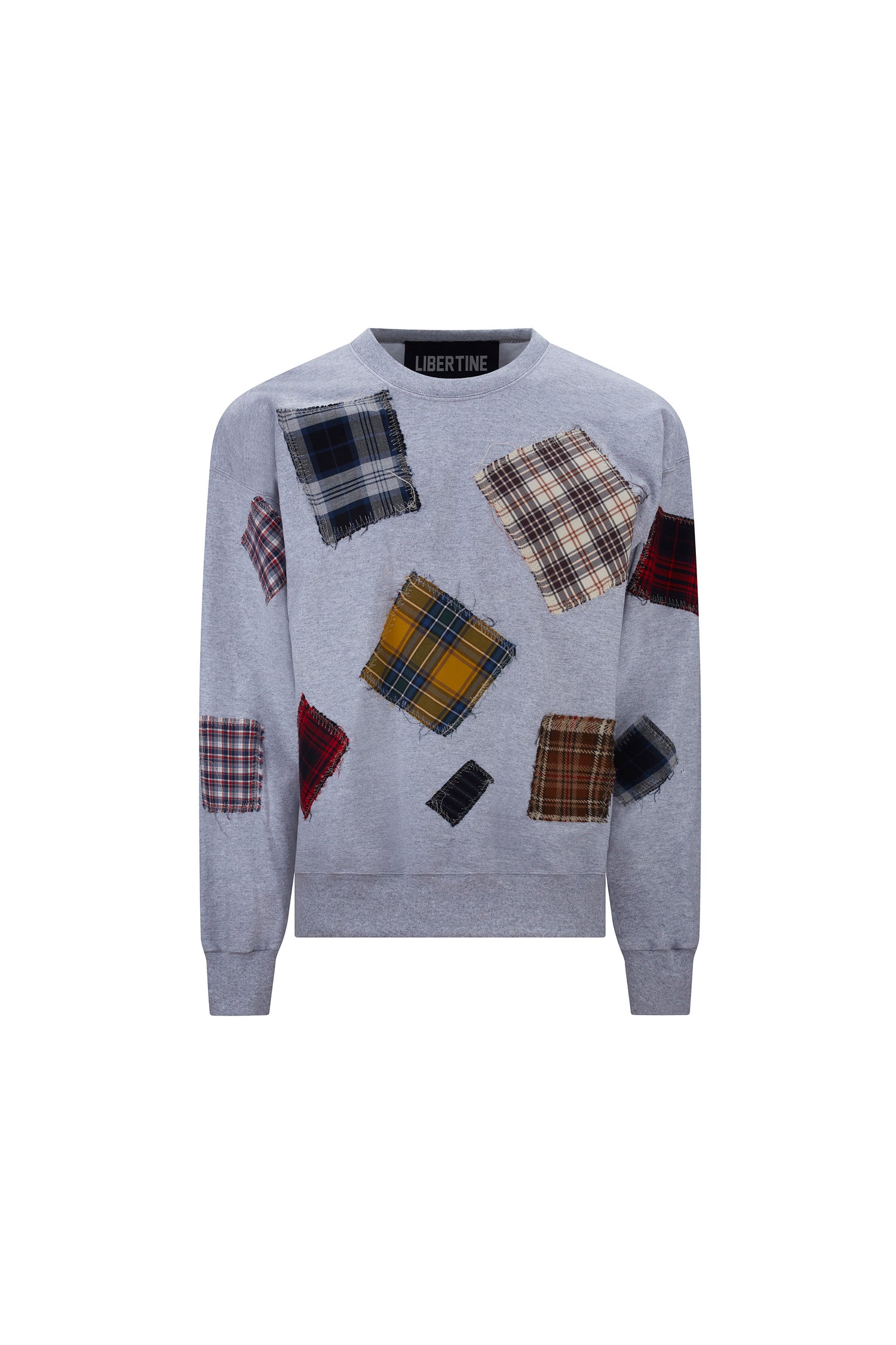 'PATCH HAPPY' CREWNECK SWEATSHIRT -  - Libertine