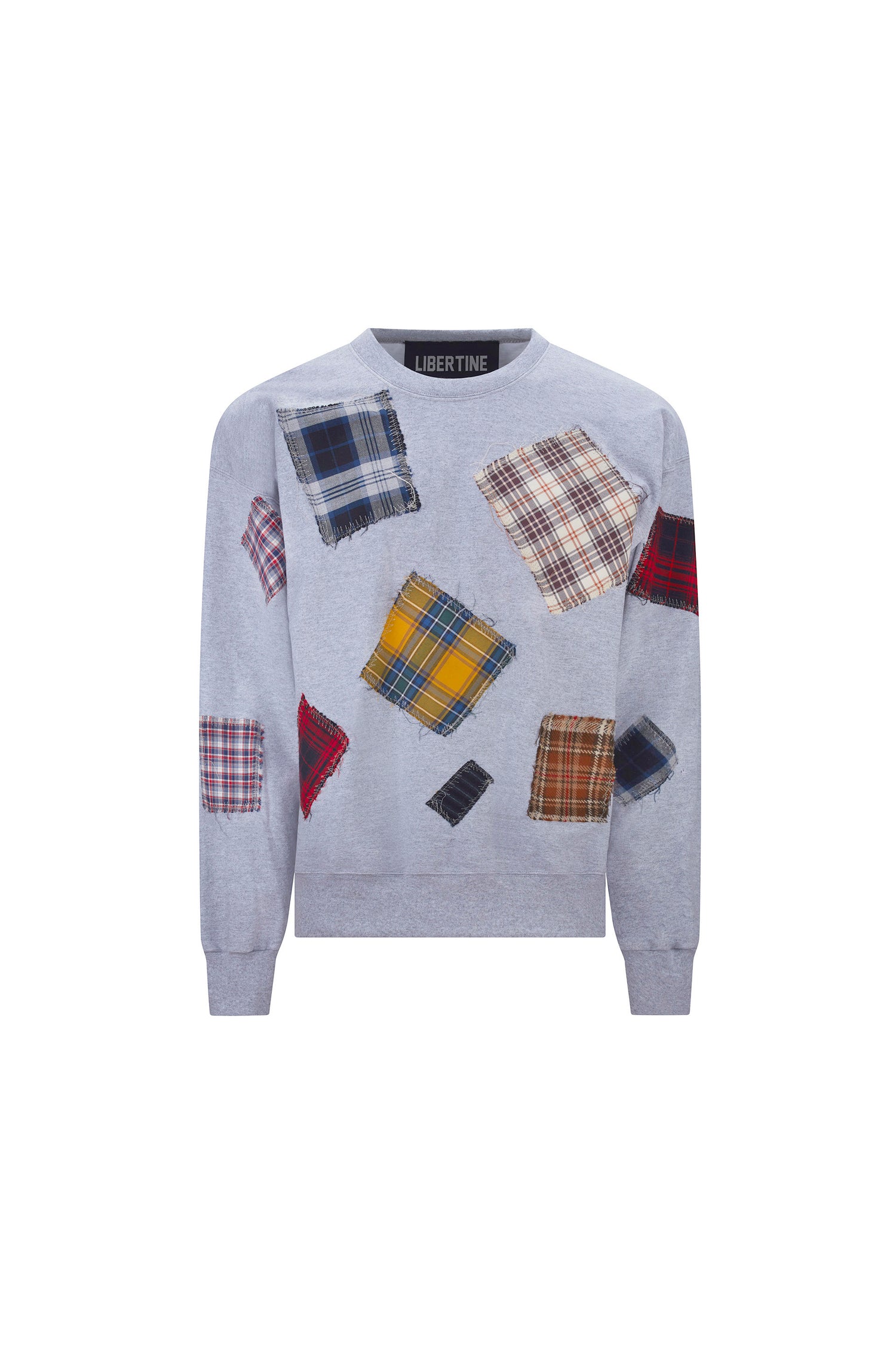 'PATCH HAPPY' CREWNECK SWEATSHIRT -  - Libertine