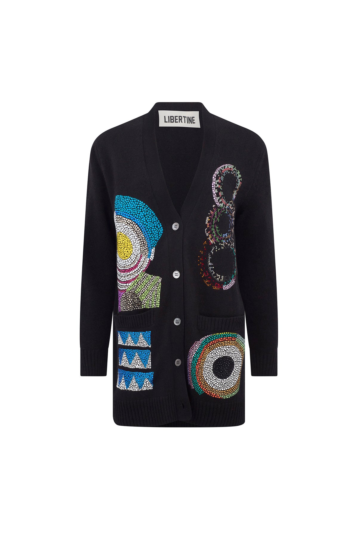 'SONIA CRYSTAL' OVERSIZED CARDIGAN - - Libertine