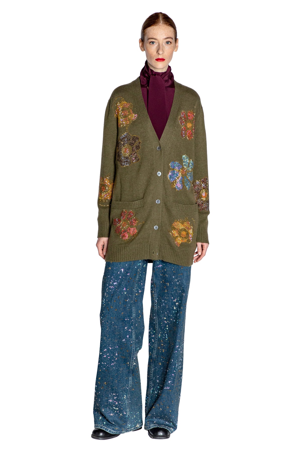 'FLEUR D'OR' OVERSIZED CARDIGAN - - Libertine