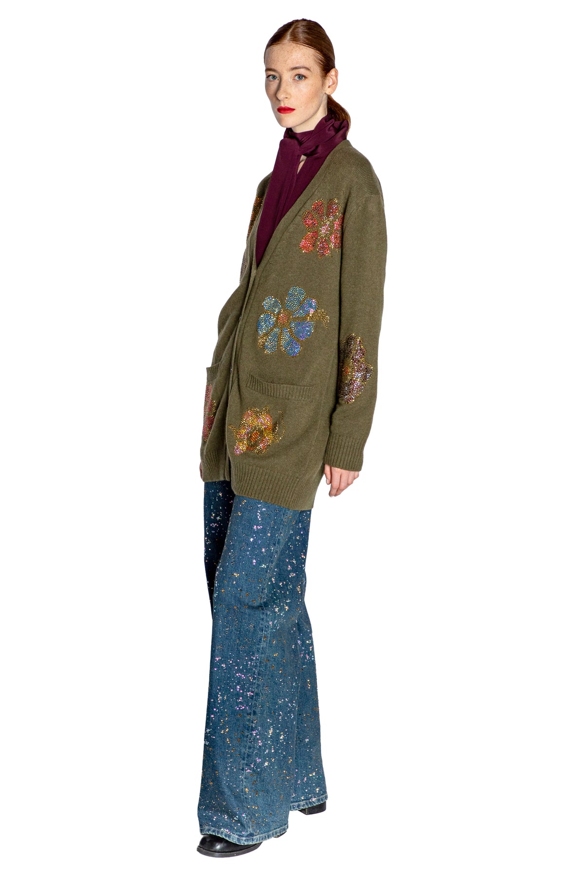 'FLEUR D'OR' OVERSIZED CARDIGAN - - Libertine