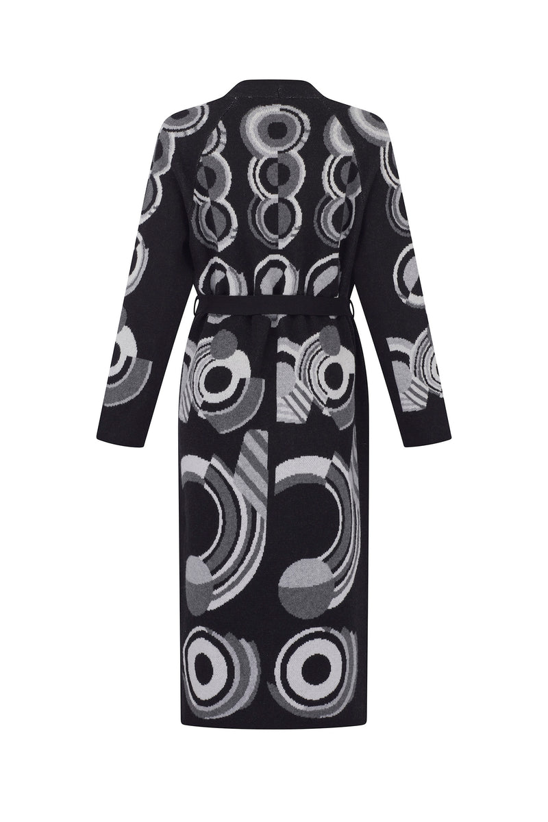 'SONIA' LONG SLIM BELTED CARDIGAN - - Libertine