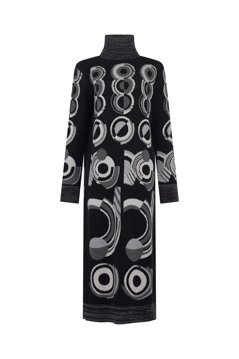 'SONIA' TURTLENECK MIDI DRESS - - Libertine