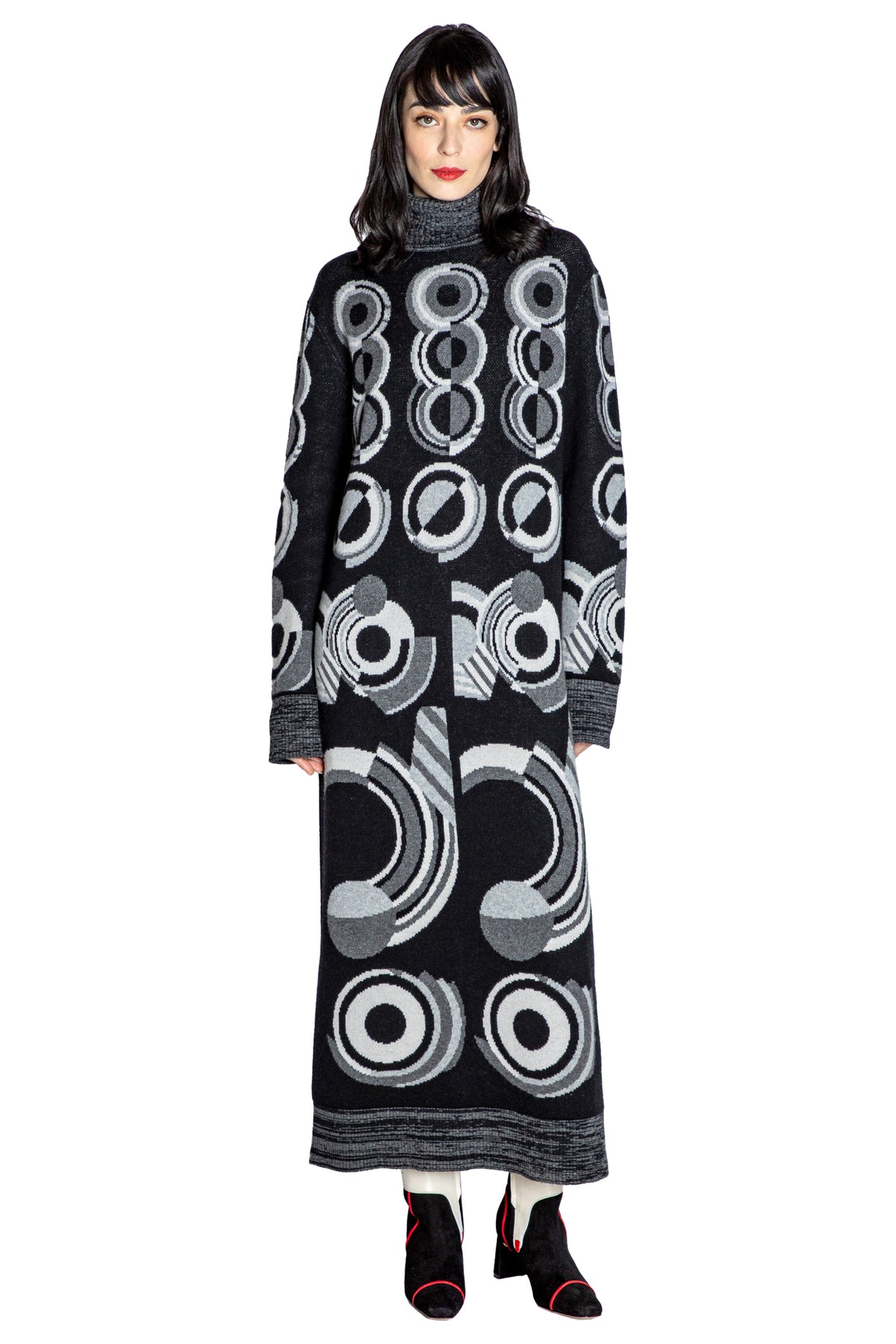 'SONIA' TURTLENECK MIDI DRESS - - Libertine