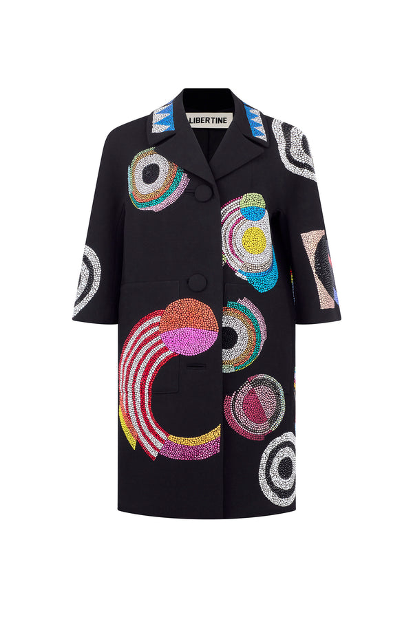 'SONIA CRYSTAL' PATCH POCKET COAT - - Libertine