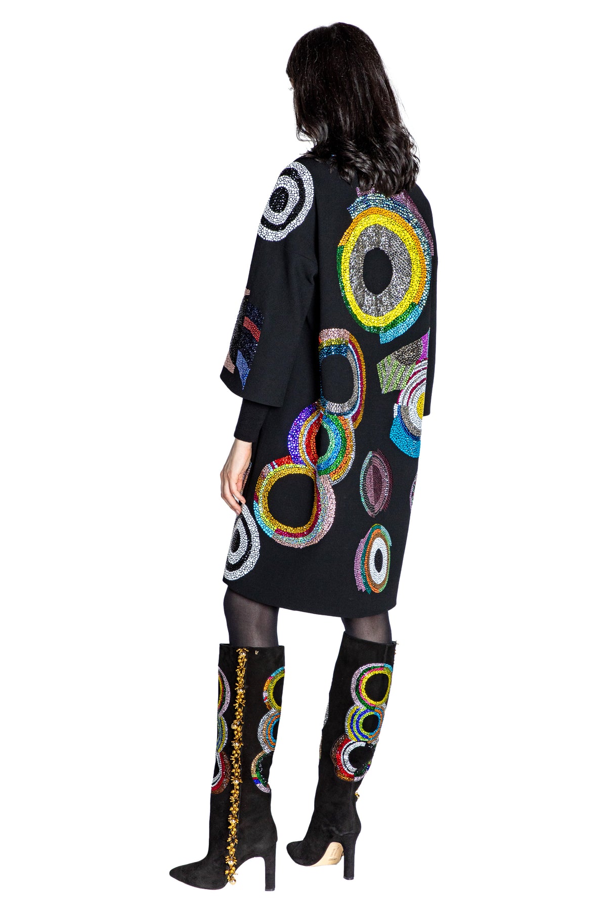 'SONIA CRYSTAL' PATCH POCKET COAT - - Libertine