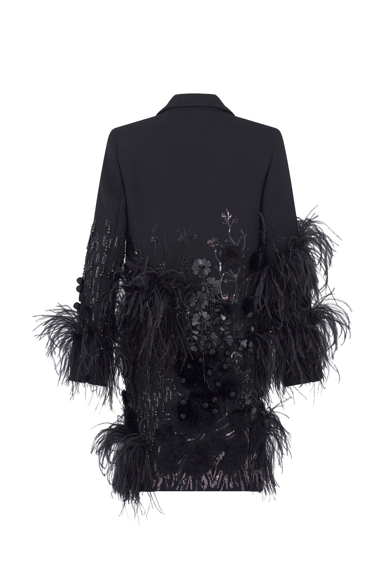 'LABYRINTH' WOMEN'S EMBELLISHED DOUBLE BREASTED COAT - - Libertine