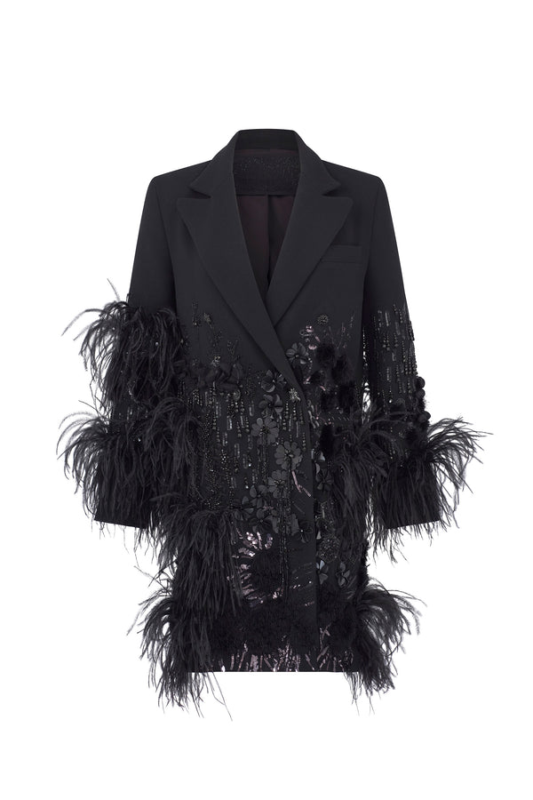'LABYRINTH' WOMEN'S EMBELLISHED DOUBLE BREASTED COAT - - Libertine