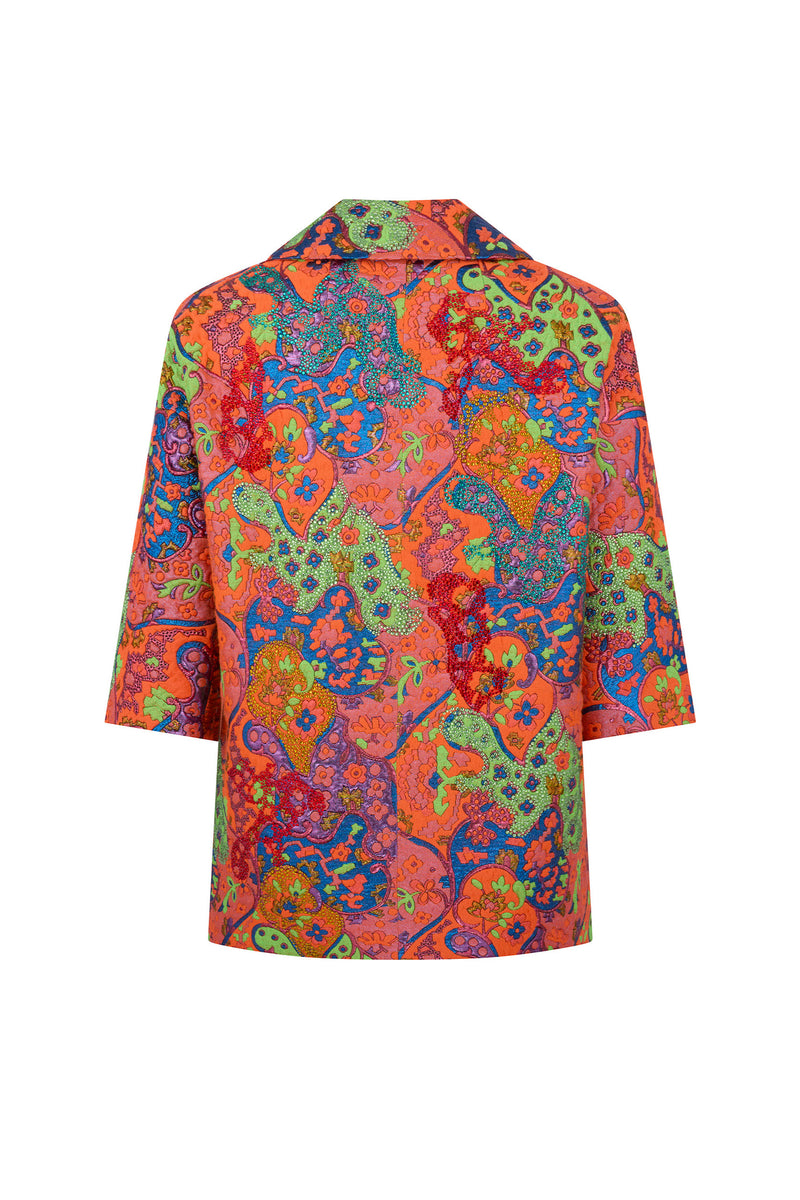'KALEIDOSCOPE' SHORTIE PATCH POCKET COAT - - Libertine