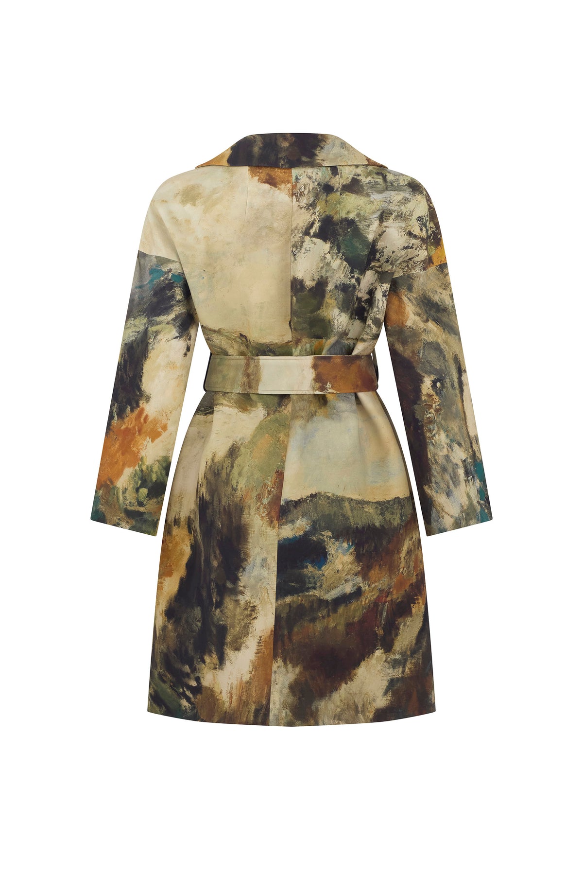 'MODERNIST LANDSCAPE' VIENNA WRAP COAT - - Libertine