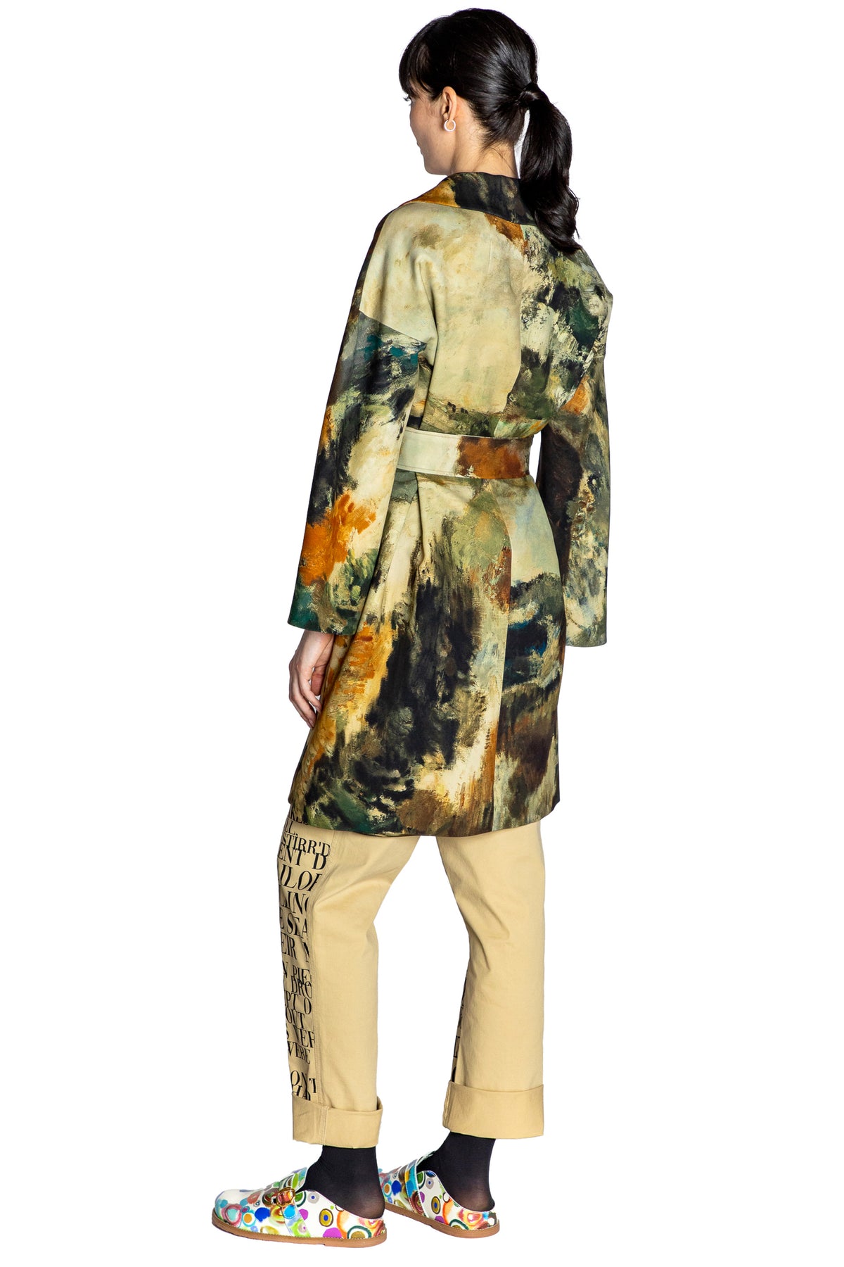 'MODERNIST LANDSCAPE' VIENNA WRAP COAT - - Libertine
