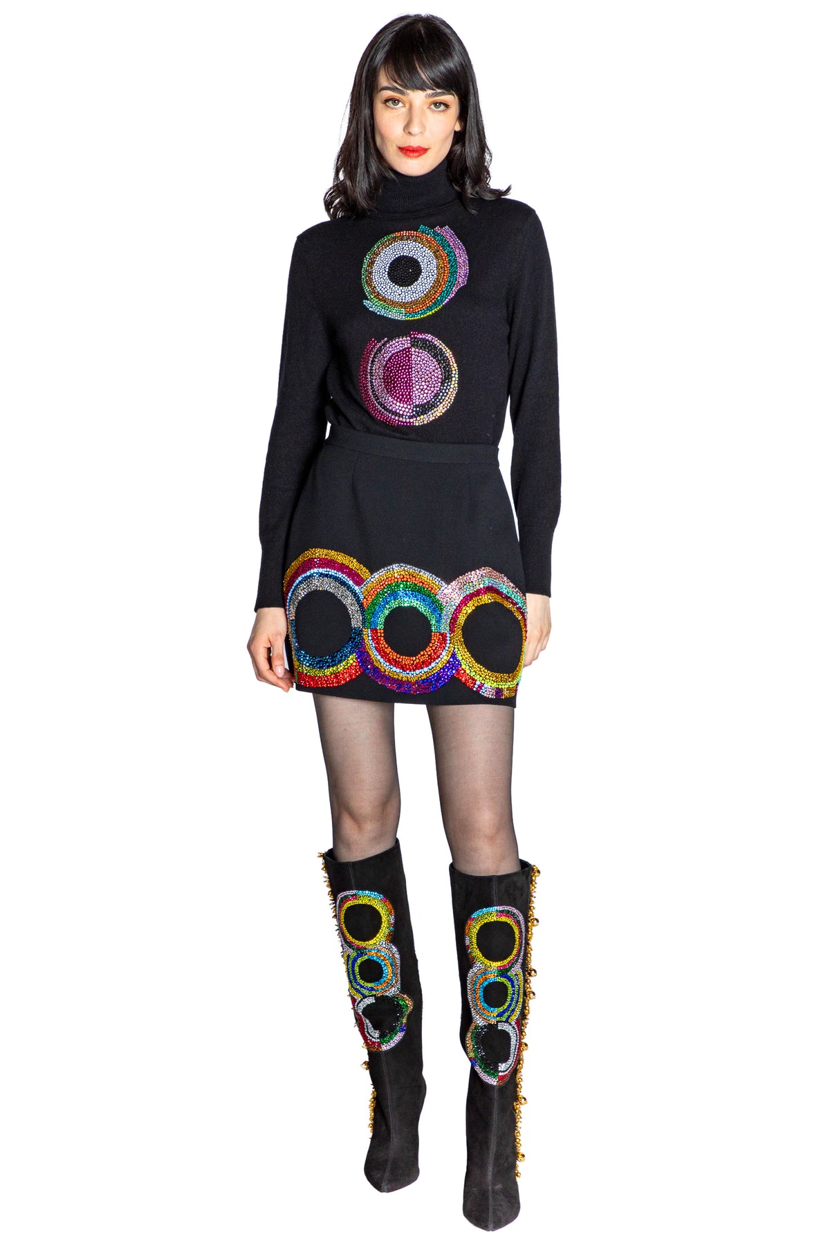 'SONIA CRYSTAL' MINI SKIRT - - Libertine