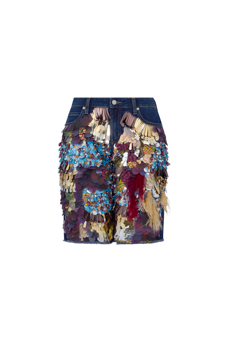 'DRAGON' BOYFRIEND SHORT - - Libertine
