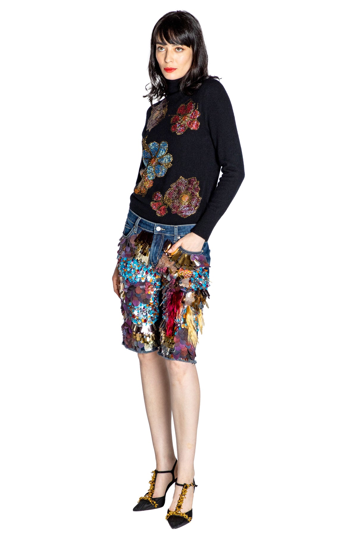 'DRAGON' BOYFRIEND SHORT - - Libertine