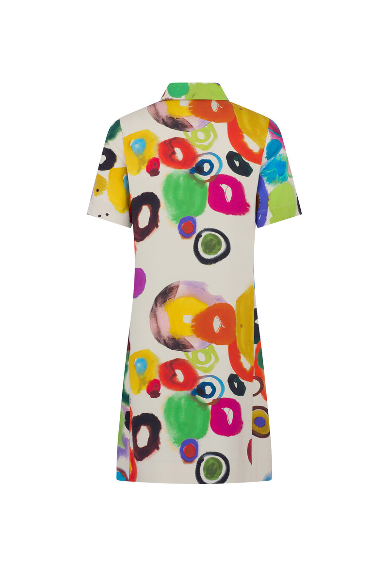 'JH GOUACHE' POLO DRESS - - Libertine