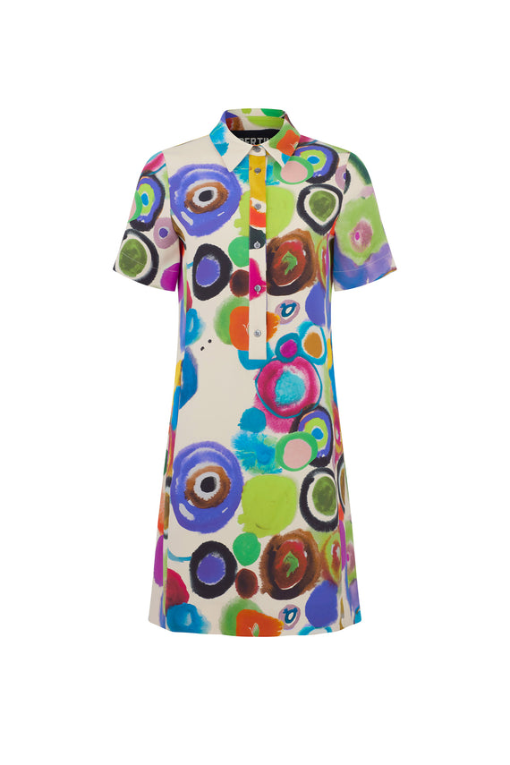 'JH GOUACHE' PREPPY DRESS - - Libertine - Main image
